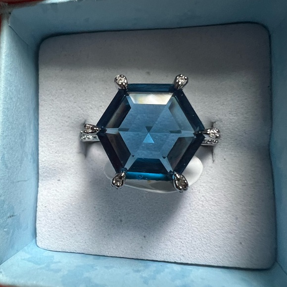 BP blue spinel ring 7 Love in every layer RG52481 - Picture 1 of 3